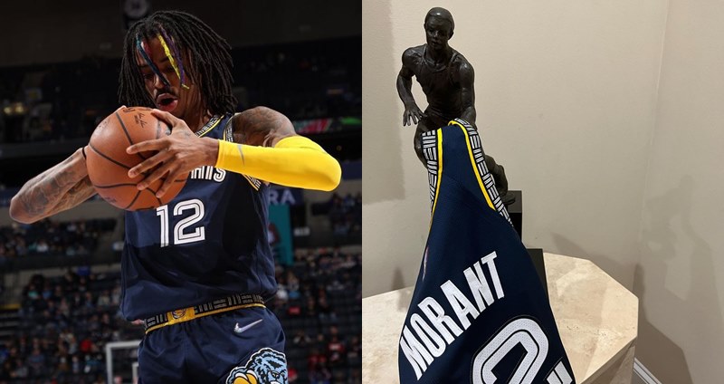 allen iverson 曬 mvp獎盃 暗喻Ja Morant是未來MVP