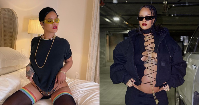 蕾哈娜（ Rihanna ）自從2月公開懷孕喜訊之後就相當高調，沒想到卻傳出有山寨版。（圖：蕾哈娜 IG ）