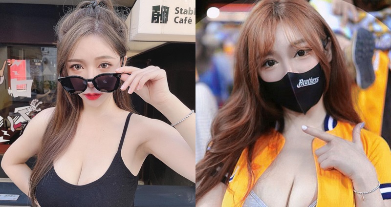 兄弟象有超胸迷妹，爆紅後身分起底擁 7.7 萬粉絲。（圖：本壘奈 IG ）