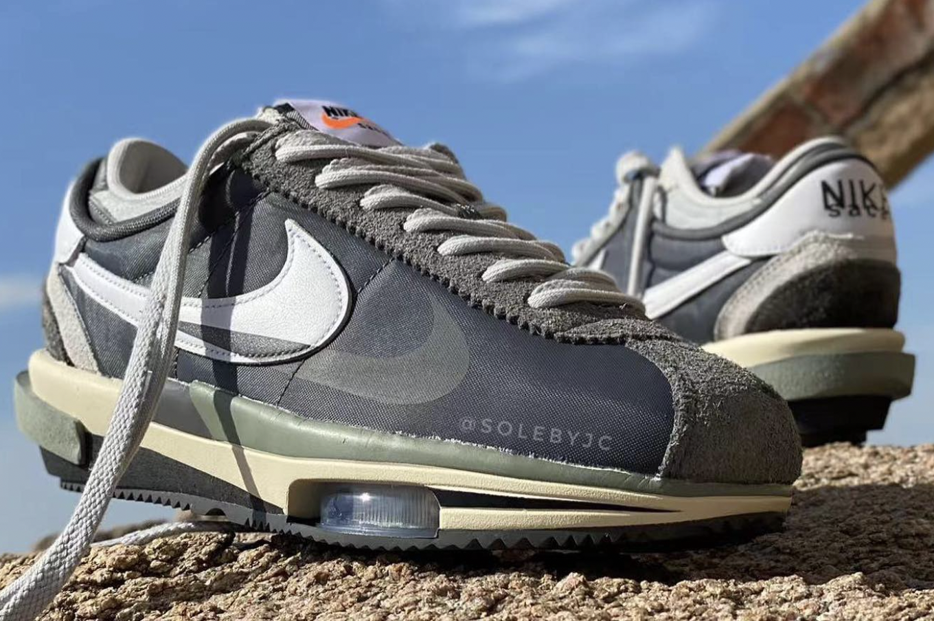 sacai x nike cortez