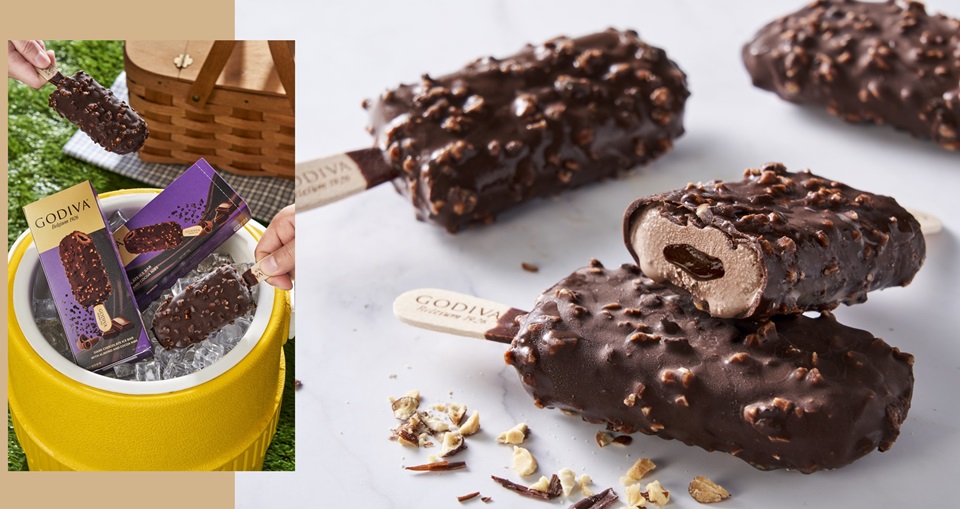 2022 夏季必吃超商冰品＋1！GODIVA 熟可可粒杏仁黑巧克力流心雪糕「這天」開賣
