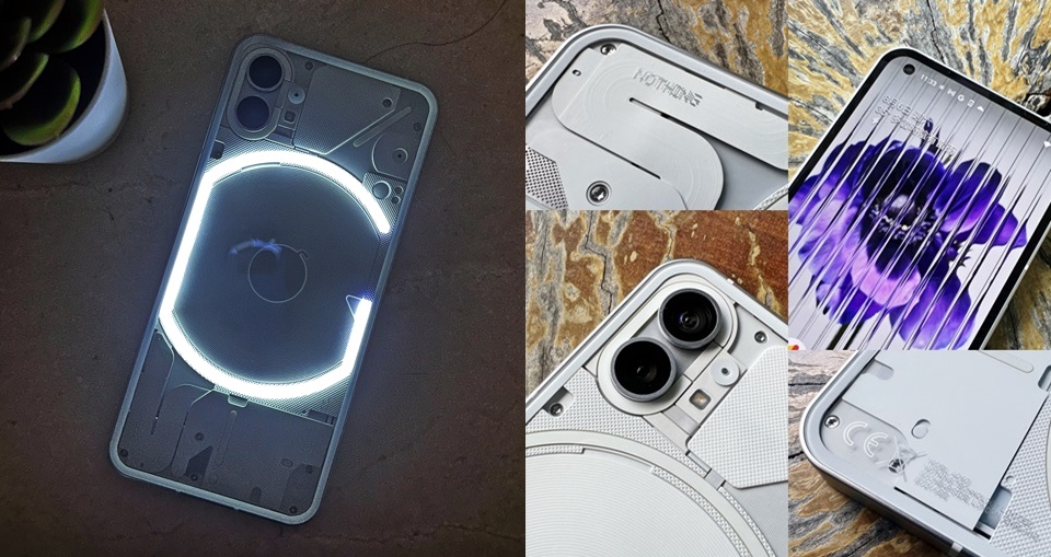 話題手機 Nothing Phone (1) 開箱試玩！Glyph LED燈效、透明機身，網：比 iPhone 炫炮