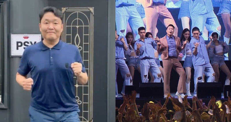 PSY 久違的濕身演唱會登場，未料才剛開始就發生員工死亡意外。（圖： IG ）