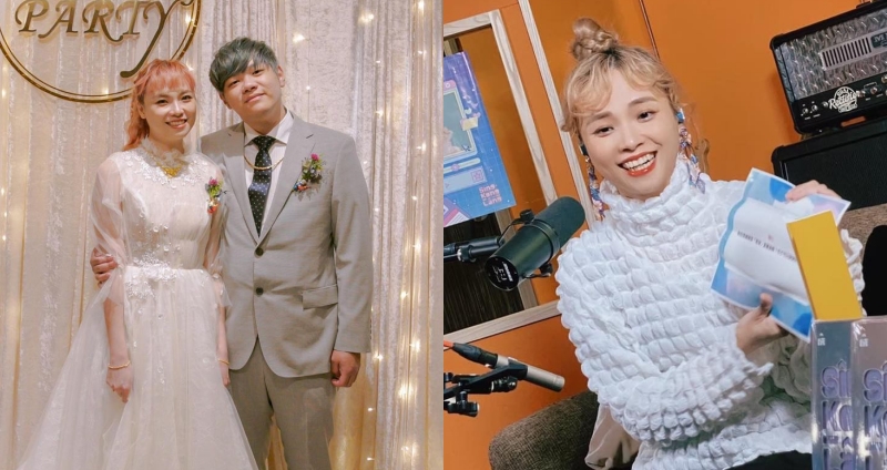 女星吳蓓雅無預警宣布離婚，與小 9 歲的老公 M.A.T.H 不到兩年就玩完。（圖： IG ）