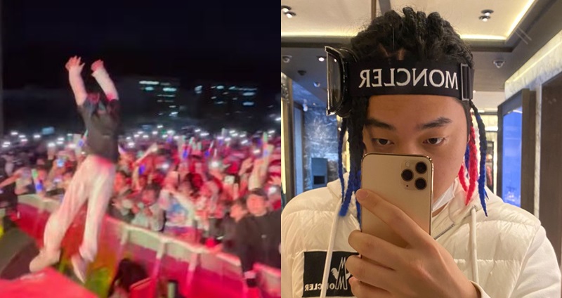 南韓嘻哈歌手 UNEDUCATED KID 日前到大學參加校慶表演。(圖: IG