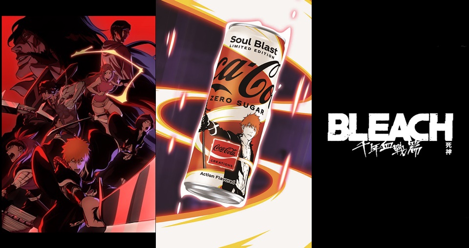 可口可樂 Ｘ《BLEACH 死神千年血戰篇》聯手限定「魂·境Soul Blast」熱血魂即刻覺醒