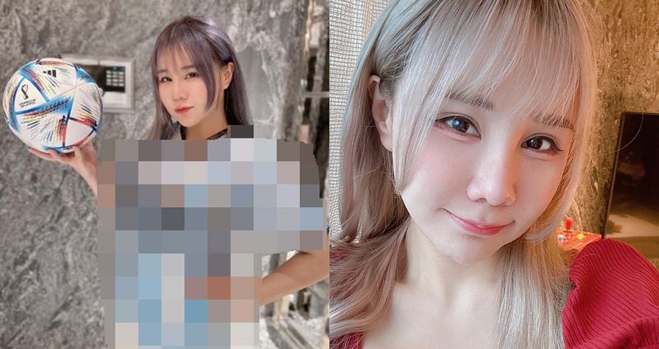 看阿根廷奪冠想同樂？泥泥學姐示範「低成本 cosplay 球衣」 300 元有找　被問感想羞喊：不刺但繃繃的