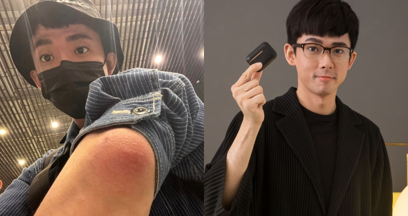 阿滴原先要到新加坡度過春節,但意外發現自己罹患痛風。(圖:臉書)