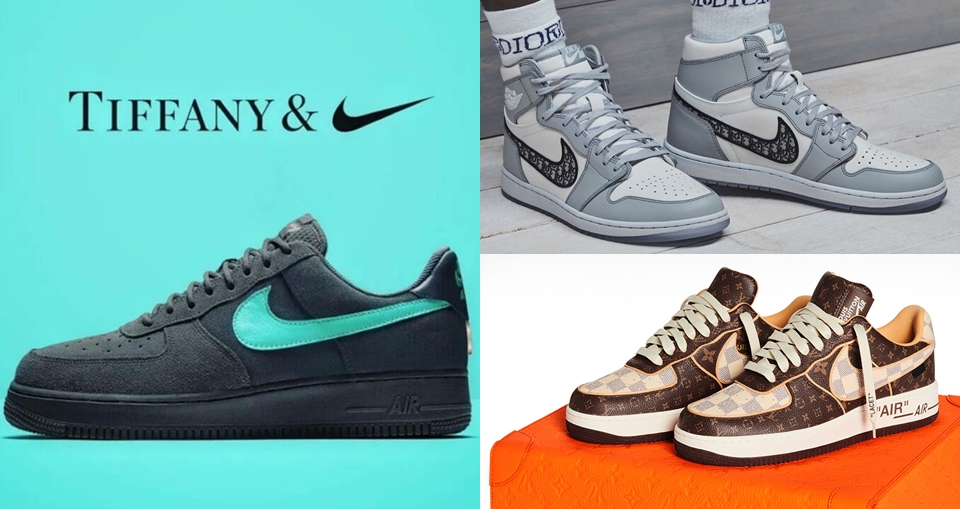 神級聯名 Tiffany & Co. x Air Force 1 只是開端？LVMH 集團旗下「這幾個」時尚精品與 Nike 的合作或已箭在弦上