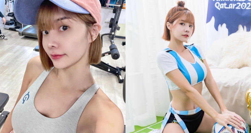 「啦啦隊女神」林艾融目前是樂天女孩主持人。（圖： IG ）