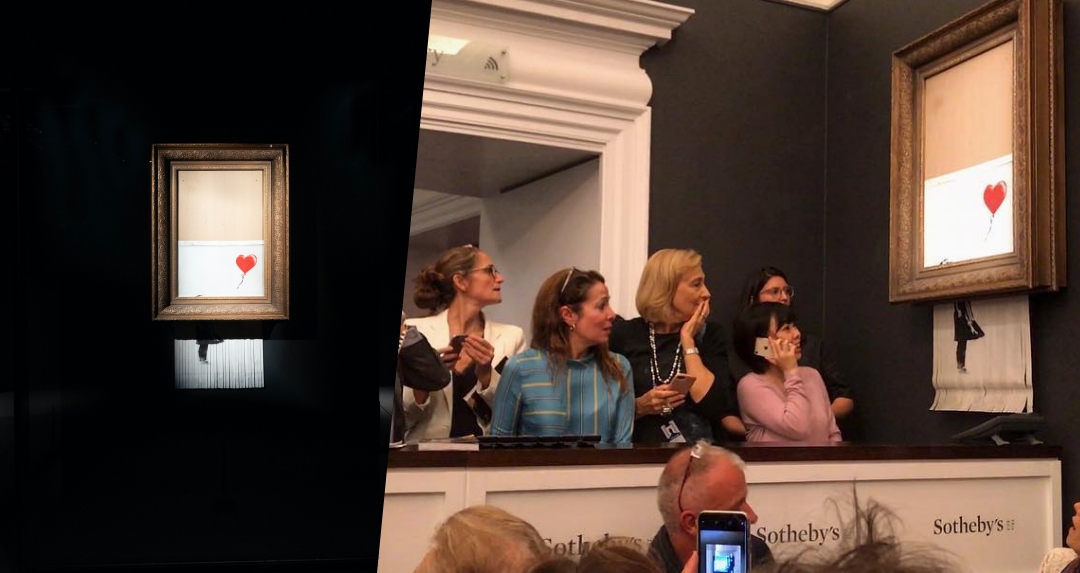 拍賣落槌秒變碎紙的 Banksy 傳奇大作《垃圾桶中的愛》來台巡迴！「這裡」免費預約參觀 360 度賞真跡