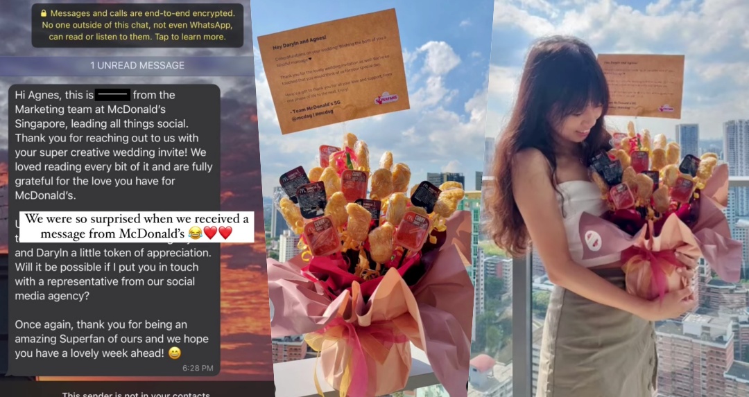 香噴噴結婚禮物！準新人寄喜帖炸麥當勞意外獲得「大驚喜」網友笑讚：太酷了～我也要寄