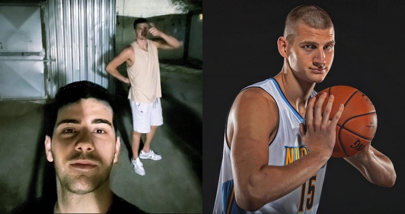 有網友分享自己給 Jokic 簽甜瓜在金塊的球衣故事。（圖：推特）