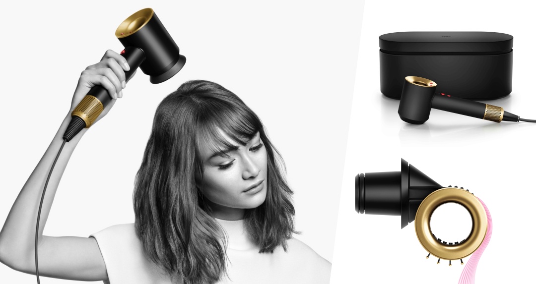 黑金配不要太帥！Dyson 吹風機、造型器推「岩黑金色」演繹低調奢華新潮流