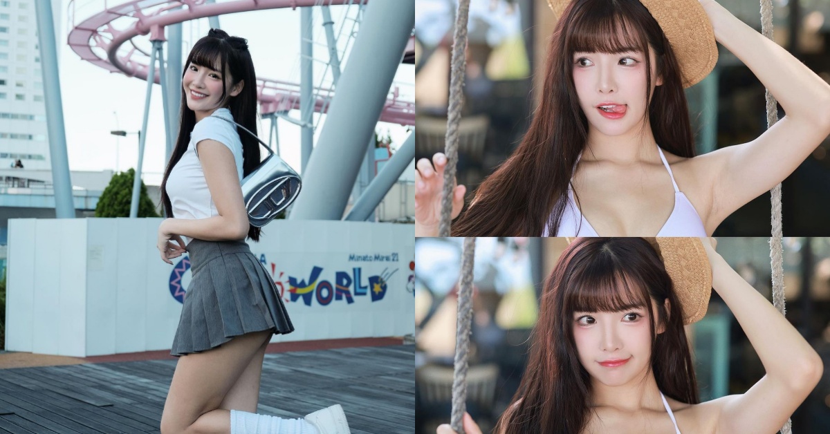 回眸女神！「樂天女孩」菲菲純白比基尼太辣，修長美腿、赤裸美背成焦點！