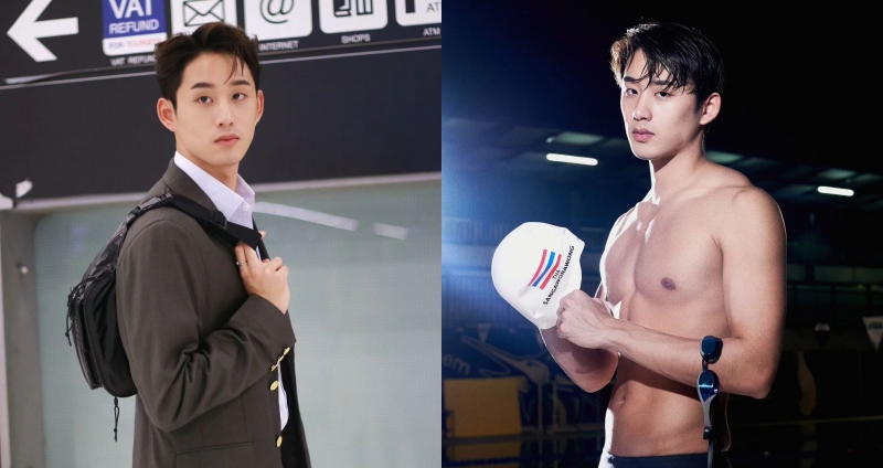 22歲泰國男星Est也是一位游泳選手。（圖：IG）