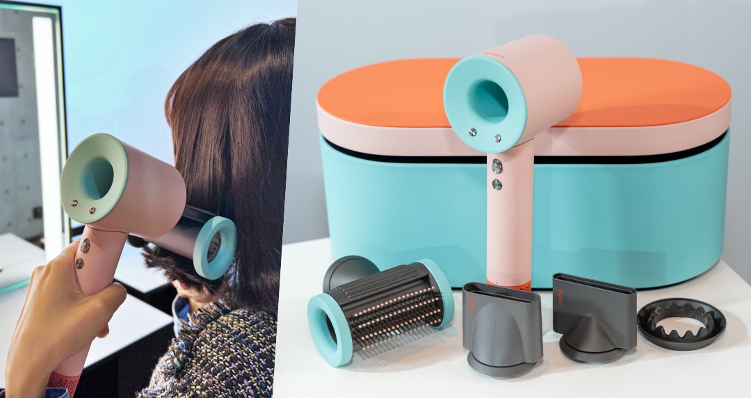 日本紀念限定色！Dyson Supersonic™ 吹風機全新限定版「炫彩粉霧拼色」，緊跟多巴胺風潮髮型交給戴森