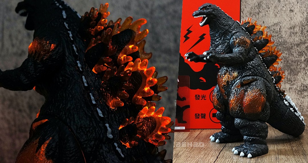 史上最巨大 18cm「紅蓮哥吉拉icash2.0」嗶卡引爆核分裂燃燒＋經典吼叫聲！超霸氣