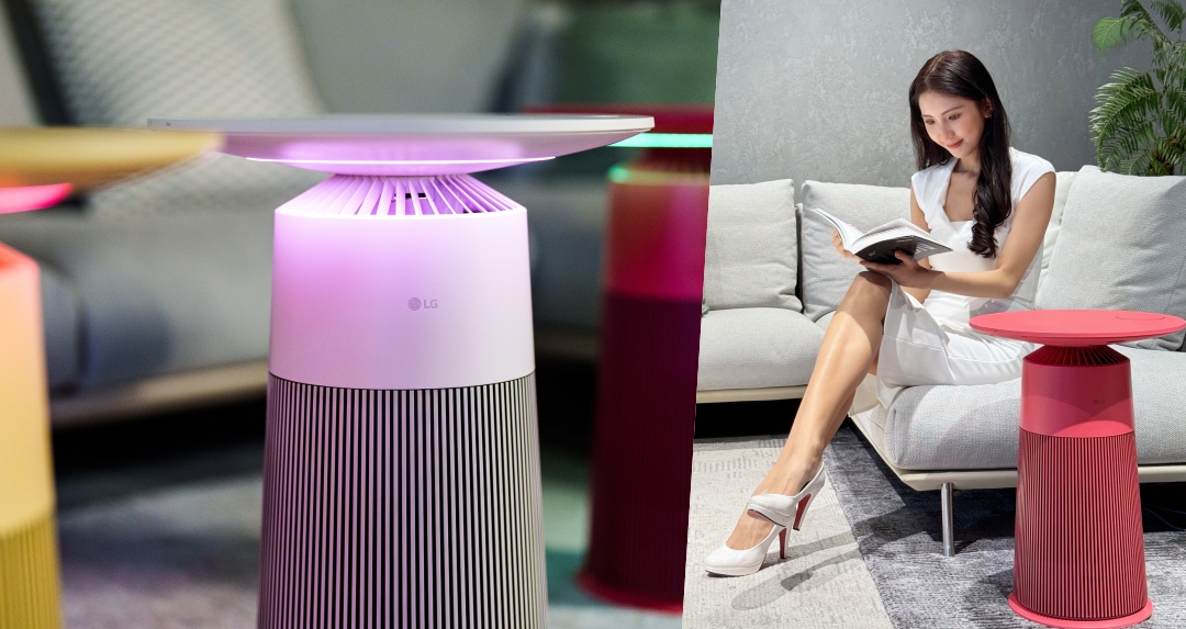 韓系減法美學！LG PuriCare™ AeroFurniture 首創空氣清淨機+茶几「一機抵四機」顏值與實力並存