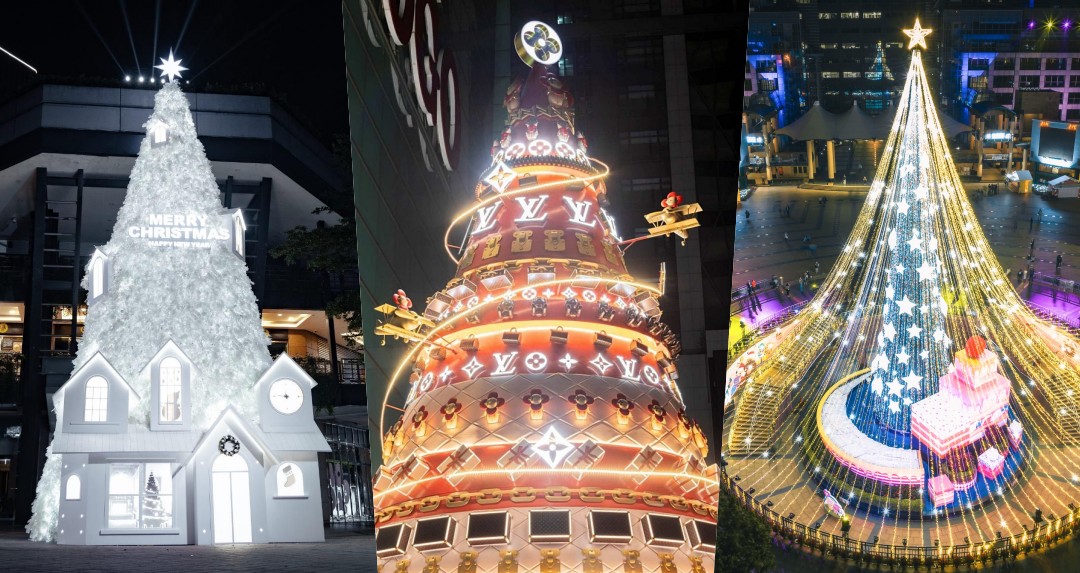 2023全台聖誕樹收集中！絕美銀白聖誕浪漫唯美、全台第一顆 LV 聖誕樹必打卡