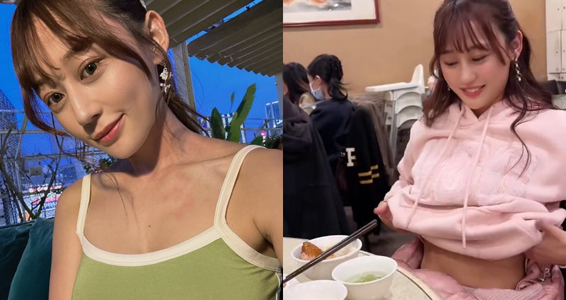 日本寫真女星macca分享在台灣的片段。（圖：X）