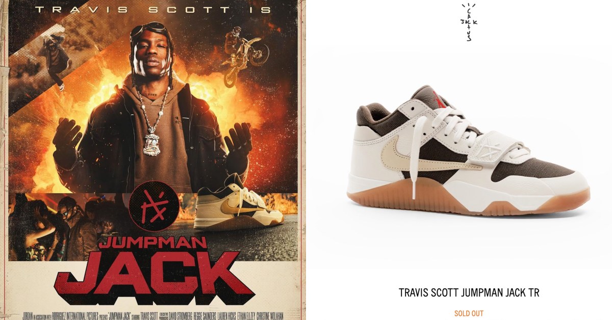 Travis Scott x Jumpman Jack Trainer上架即售罄網狠酸