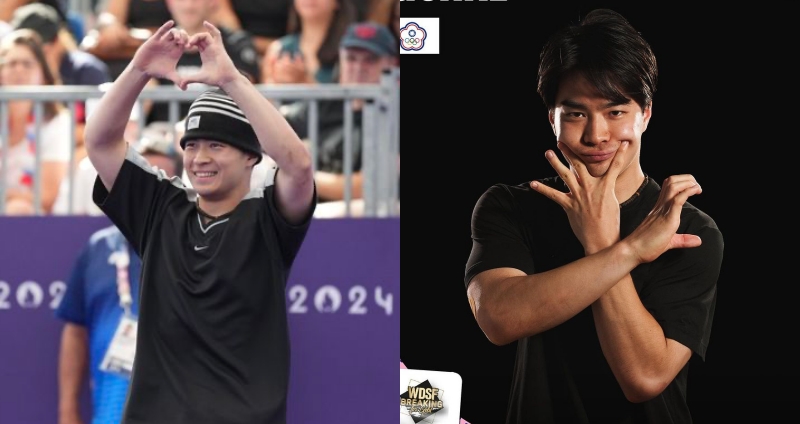 孫振的舞蹈中，融入了之前相當火紅的 UUU 手勢。（圖：IG）