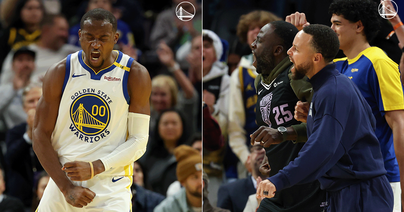 金州勇士今日以 99:93 擊敗休士頓火箭,在兩大主將Stephen Curry 和 Draymond Green 缺陣的情況下,依舊延續了對火箭的 15 連勝,同時結束近期的 5 連敗。勇士新星 Jonathan Kuninga 這一場比賽攻下 33 分,寫下生涯新高