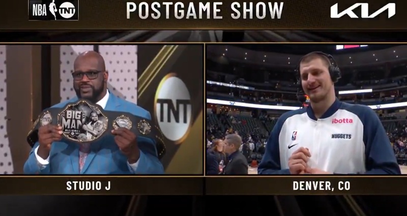 NBA傳奇中鋒 Shaquille O'Neal 在《NBA on TNT》中向 Jokic 致敬,給予其相當高的讚美