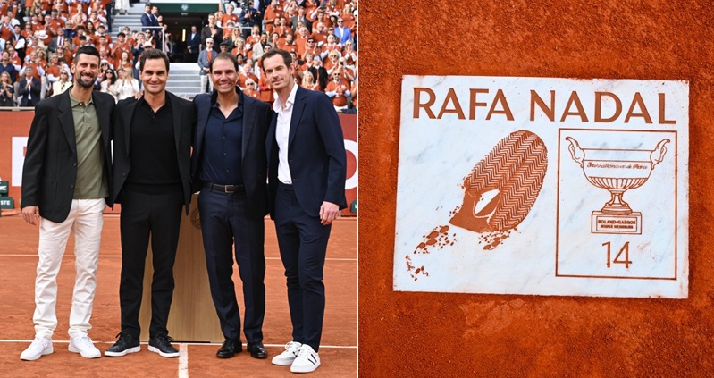 法國網球公開賽迎來歷史性一刻，曾 14 度奪下冠軍的紅土之王 Rafael Nadal，在Philippe-Chatrier 球場舉行告別儀式。這位西班牙傳奇球星，迎來三位宿敵亦摯友 Roger Federer、Novak Djokovic 與 Andy Murray 的到場致意，四巨頭同台畫面，令現場觀眾掌聲雷動、場面溫馨動人。