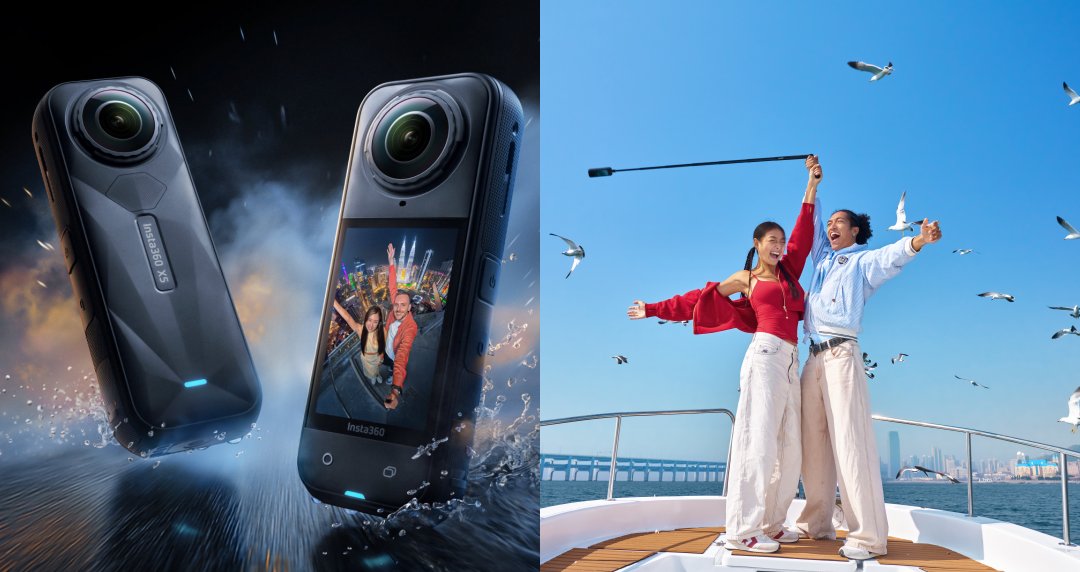 Insta360 X5 全景運動相機來了！8K 影像、AI 低光模式、拆卸式鏡頭全面進化，晝夜皆清晰！