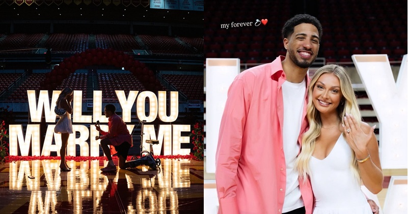 儘管在今年六月無緣NBA總冠軍戒指,印第安納溜馬明星後衛 Tyrese Haliburton 仍在七月送出自己最珍貴的一枚「戒指」——向交往多年的女友 Jade Jones 求婚成功!