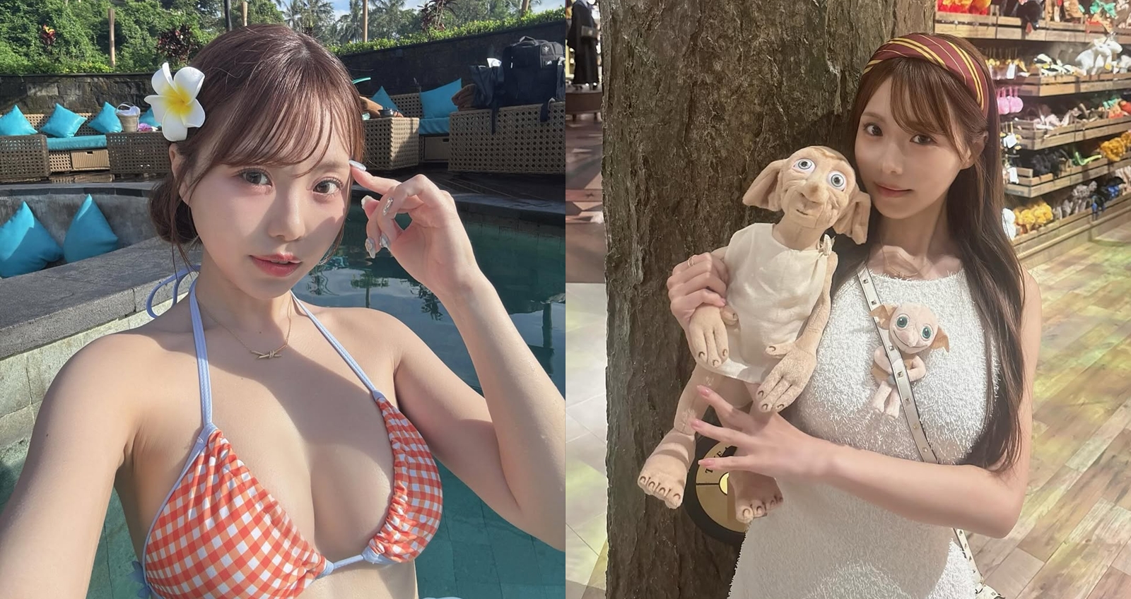 22歲早坂姬原是一位TIKTOK抖音網紅，後來決定下海拍攝。（圖：IG）