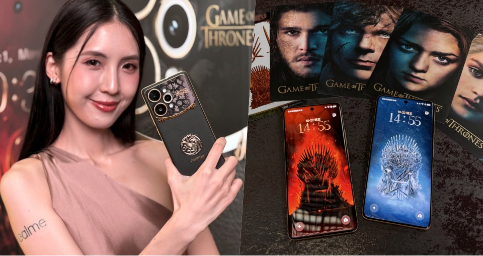 冰與火燃燒於掌心！realme 15 Pro x《權力遊戲》限量版手機霸氣登場。龍焰變色、劇迷彩蛋滿滿！