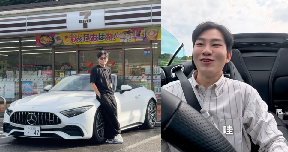 名人座駕｜Joeman 日本入手賓士 M-AMG SL 43 敞篷跑車！有房有車雙成就，價格讓網友喊香爆