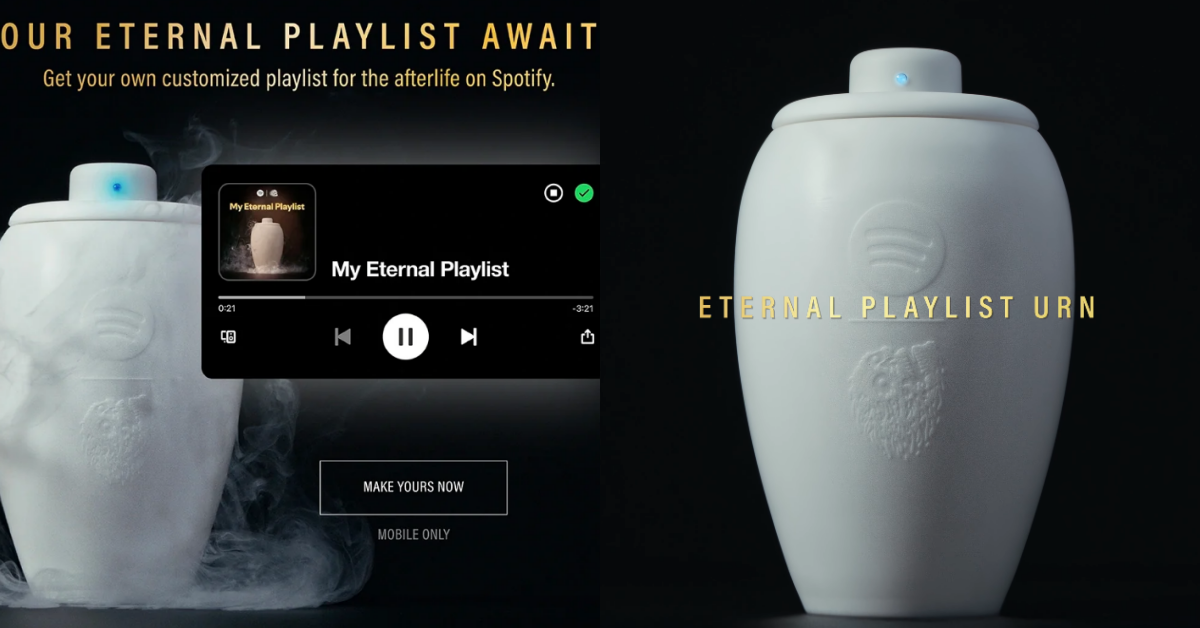 讓音樂伴隨逝人入土，Spotify 即將推出「永恆播放清單骨灰罈」