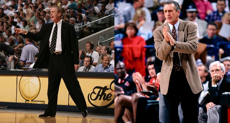 邁阿密熱火隊總裁帕特 Pat Riley 近日重返洛杉磯，出席由其前東家洛杉磯湖人隊為其設立的雕像揭幕儀式。這座位於 Crypto.com 競技場（Crypto.com Arena）的青銅雕像，捕捉了萊利在「表演時刻」（Showtime）執教時期，舉起右手握拳指揮 Kareem Abdul-Jabbar 發動「勾射」的經典瞬間。值得注意的是，雕像上的 Riley 身著招牌的亞曼尼（Armani）西裝，他也趁此機會對現今 NBA 教練的休閒著裝風格提出建言。