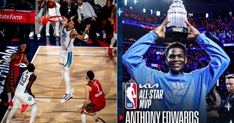 第 75 屆 NBA 全明星正賽於今日在洛杉磯快艇隊主場 Intuit Dome 圓滿落幕。明尼蘇達森林狼隊巨星 Anthony Edwards 憑藉卓越表現，率領「美國星光隊」（Team Stars）在決賽以 47-:21 擊敗「美國條紋隊」（Team Stripes），奪得個人職業生涯首座全明星賽 MVP 獎盃。
