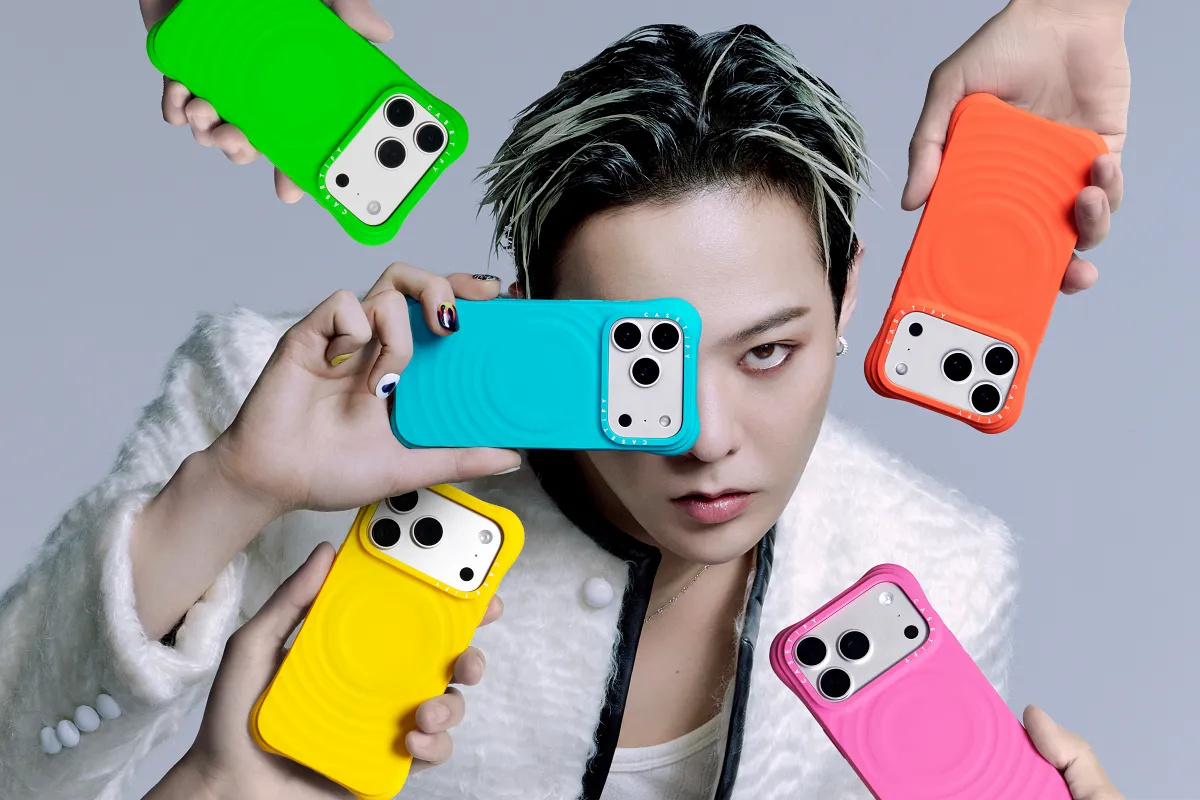 CASETiFY 驚喜釋出首位全球代言人 G-DRAGON 最新形象照，創意展現 G-DRAGON 俏皮帥氣的反差魅力與CHROMATIC FORMS & HUES 系列多款波紋手機殼