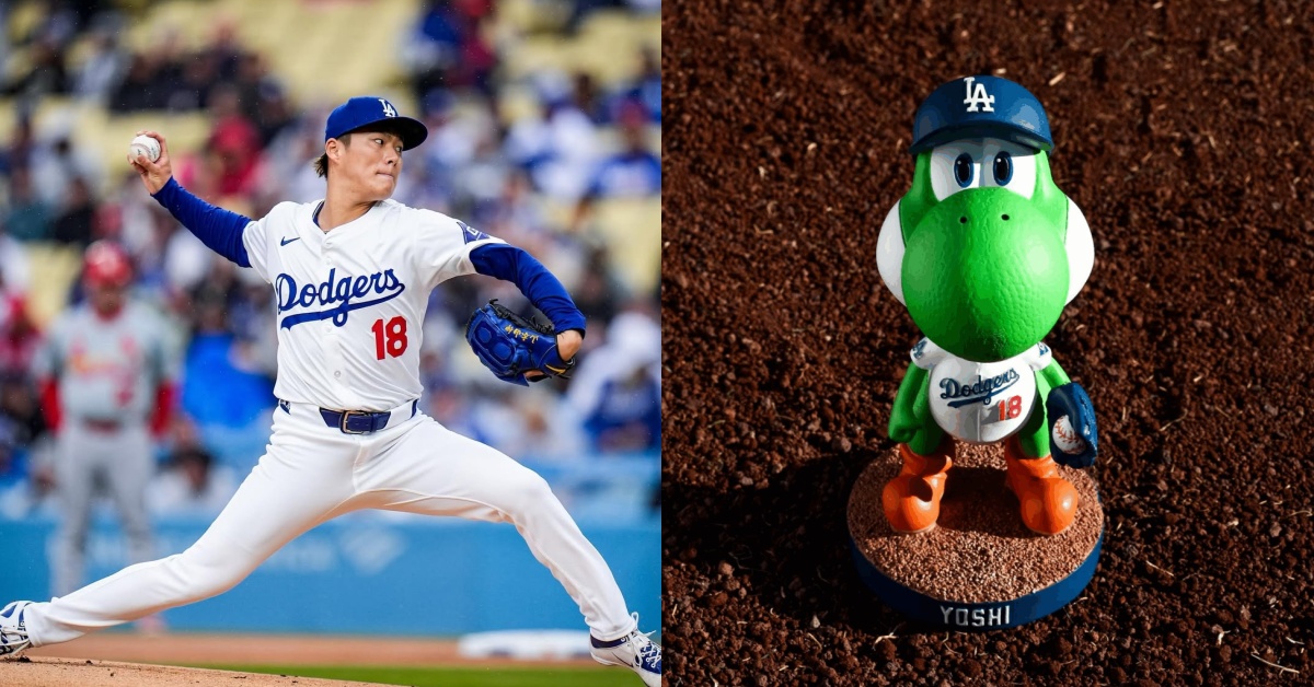 耀西變道奇球員？限量 Yoshi 搖頭娃娃曝光，背號還是山本由伸