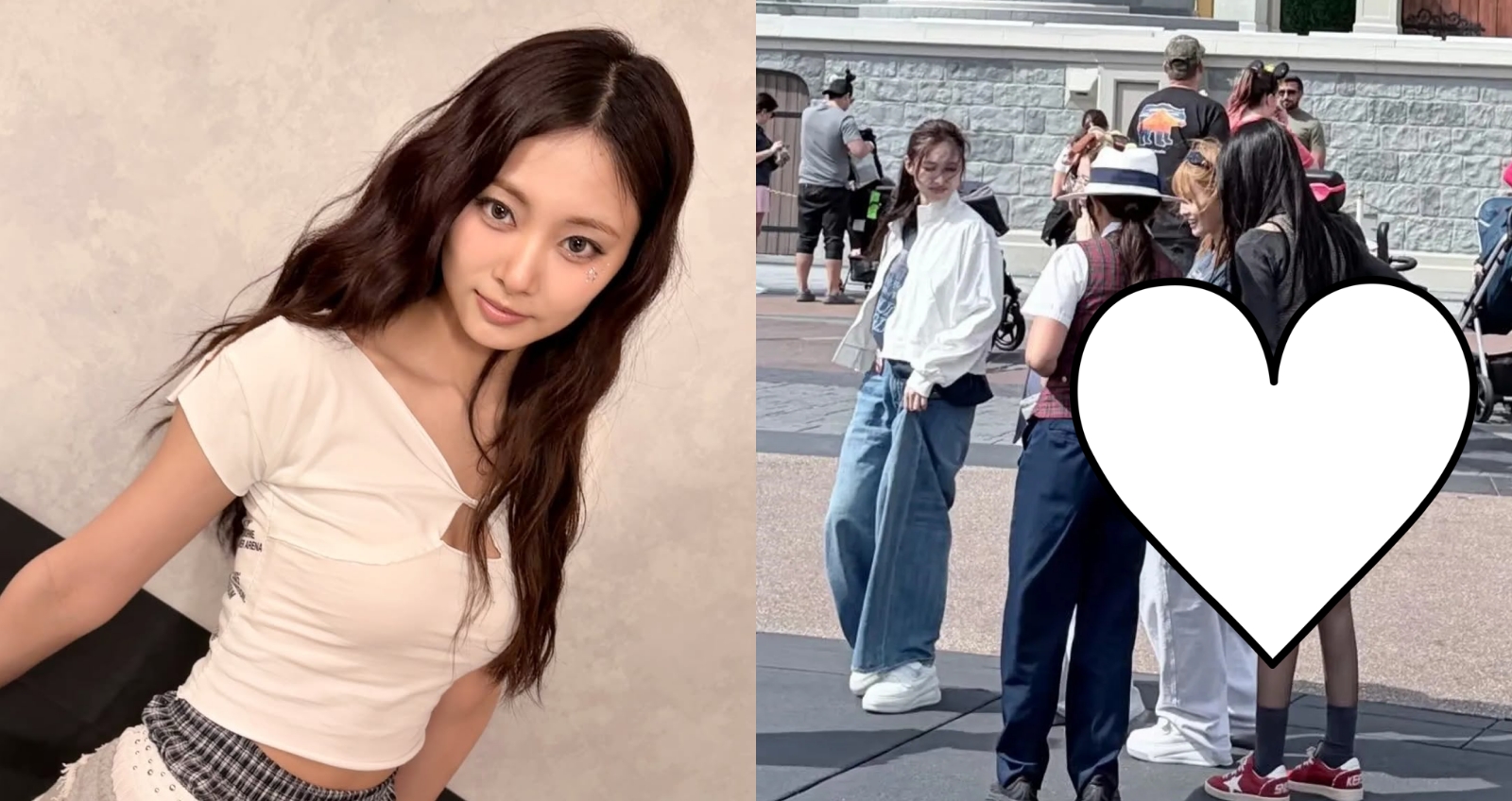 有網友目擊twice成員到美國迪士尼遊玩。(圖:X)