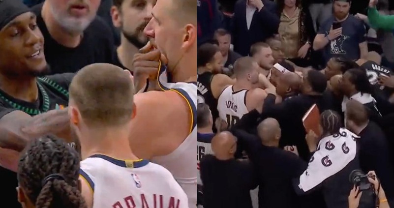 NBA 季後賽首輪 G4 今日上演火藥味十足的對決。明尼蘇達灰狼在主場多名主力傷退的情況下，靠著板凳奇兵 Ayo Dosunmu 狂砍 43 分的史詩級表現，以 112：96 擊敗丹佛金塊，系列賽取得 3：1 領先奪下賽點。然而，比賽最後時刻雙方爆發激烈衝突，金塊當家球星 Nikola Jokic 與灰狼 Jaden McDaniels 雙雙遭驅逐出場，為系列賽埋下不安情緒。