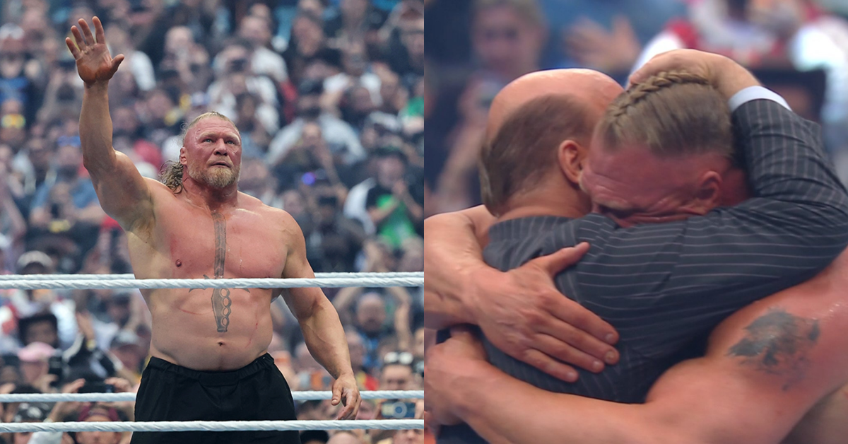 WWE 猛獸 Brock Lesnar 退役？WrestleMania 42 敗北後將手套、靴子留在擂台