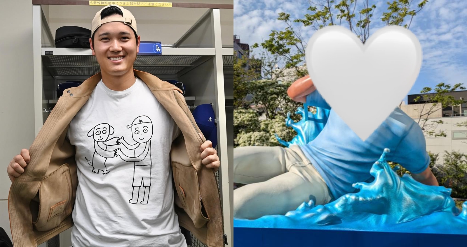 大谷翔平代言的日系保養品牌，推出五公尺大的人型卡車。（圖：X）