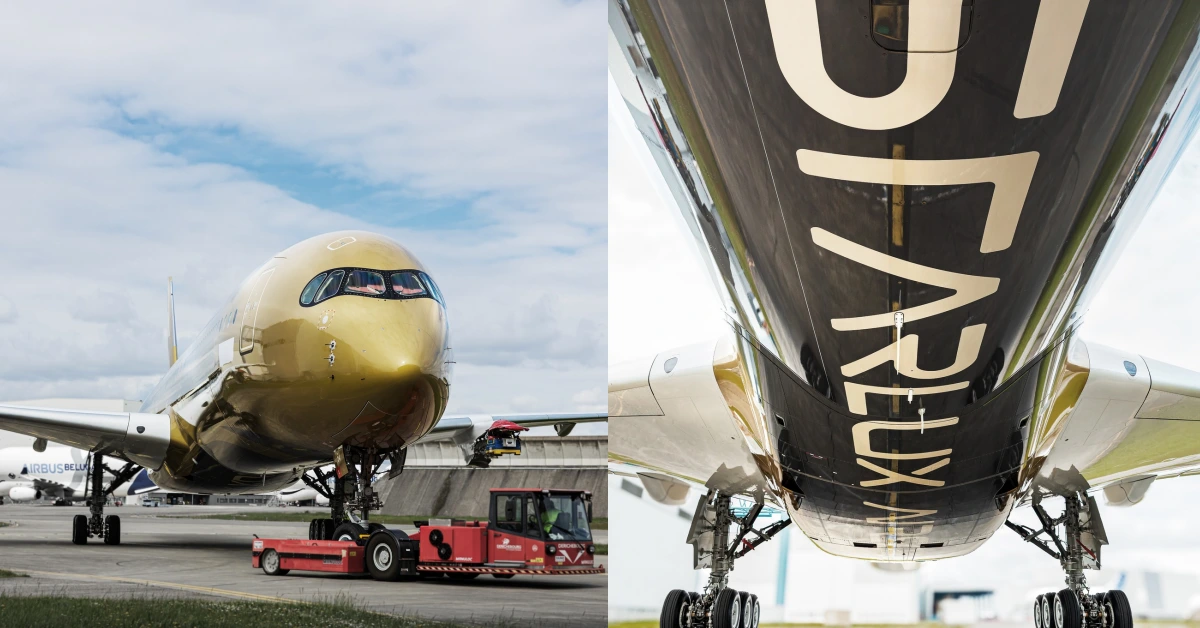 星宇航空 x 空山基 A350-1000「AIRSORAYAMA Gold」首度曝光！比銀色更狂，太閃啦！
