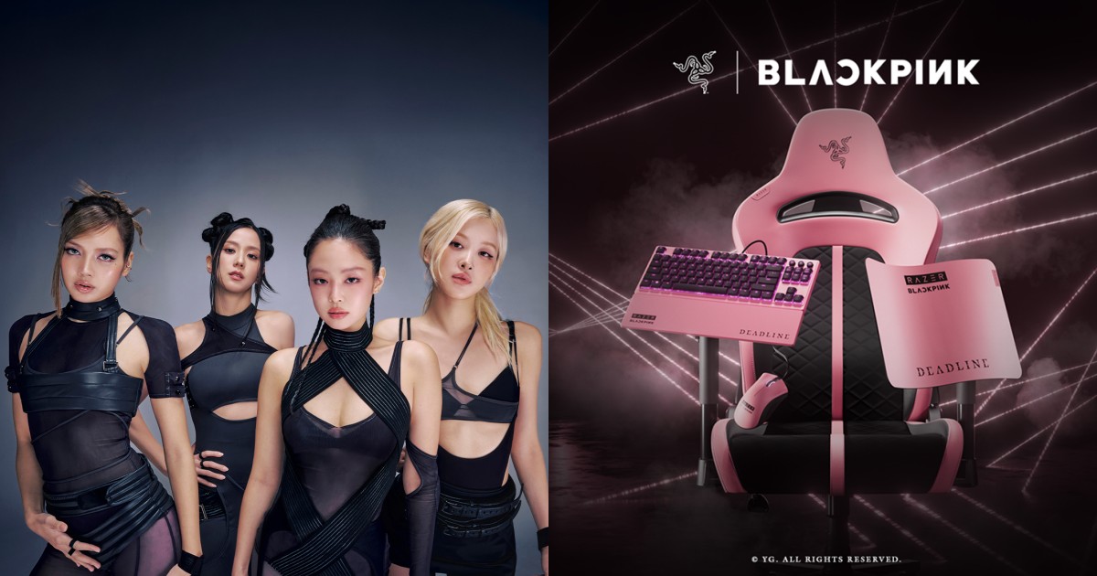 BLINK 電競房開張！BLACKPINK x Razer 聯乘系列強勢登陸，從鍵盤到電競椅全包！