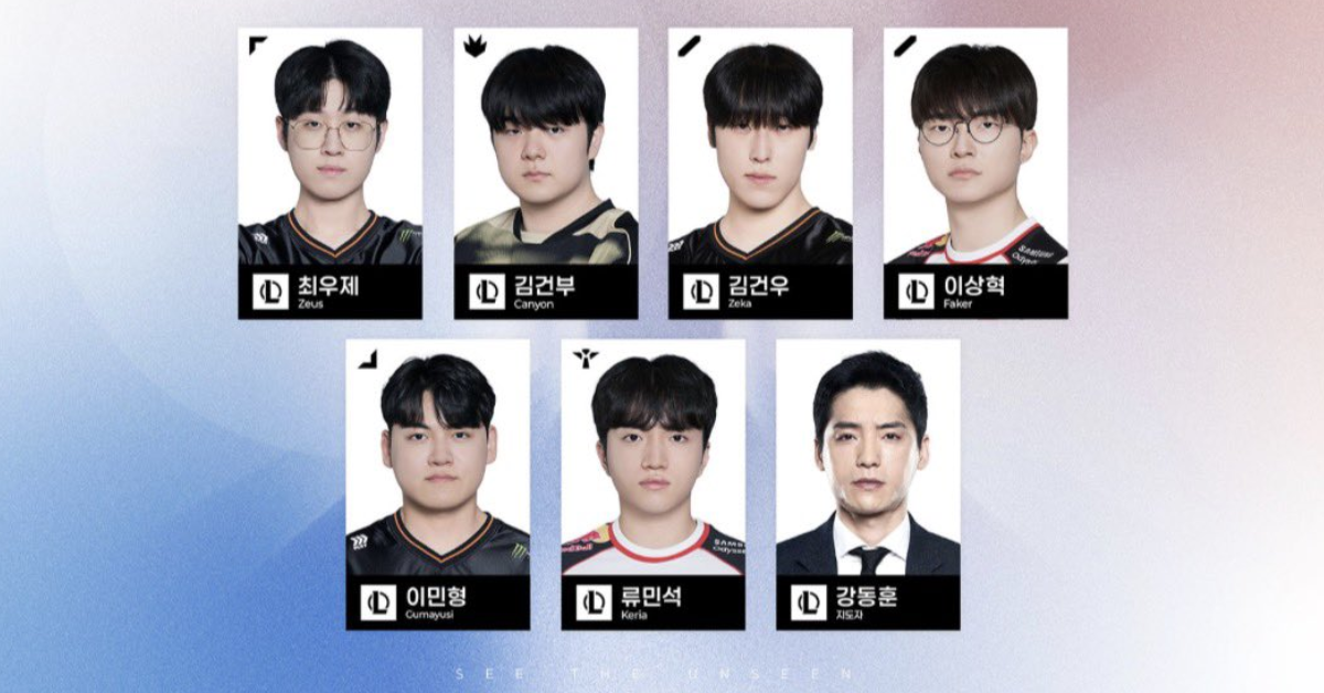 《英雄聯盟》2026 年亞運韓國隊候選名單公開，ZOFGK 缺少 O，Chovy 未入選