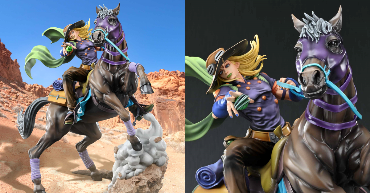 《JoJo的奇妙冒險》第七部《飆馬野郎》傑洛&女武神大型雕像登場！