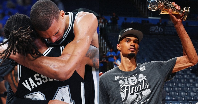 NBA 西部決賽在今日迎來最終章！聖安東尼奧馬刺（San Antonio Spurs）於客場挑戰衛冕冠軍奧克拉荷馬雷霆（Oklahoma City Thunder），憑藉全隊展現出的強大韌性，馬刺最終以 4-3 的總比分挺進總決賽。這也是馬刺隊自 2014 年奪冠後，睽違 12 年再度重返總決賽舞台。