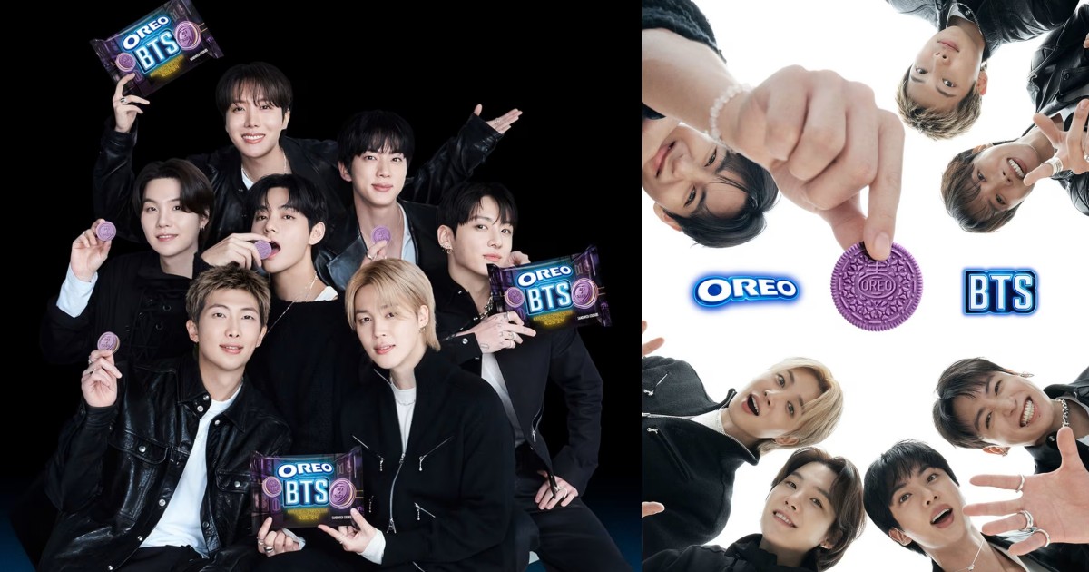 BTS x OREO 韓式糖餅風味聯名餅乾曝光！13 款專屬 ARMY 的圖樣：捨不得吃呀！
